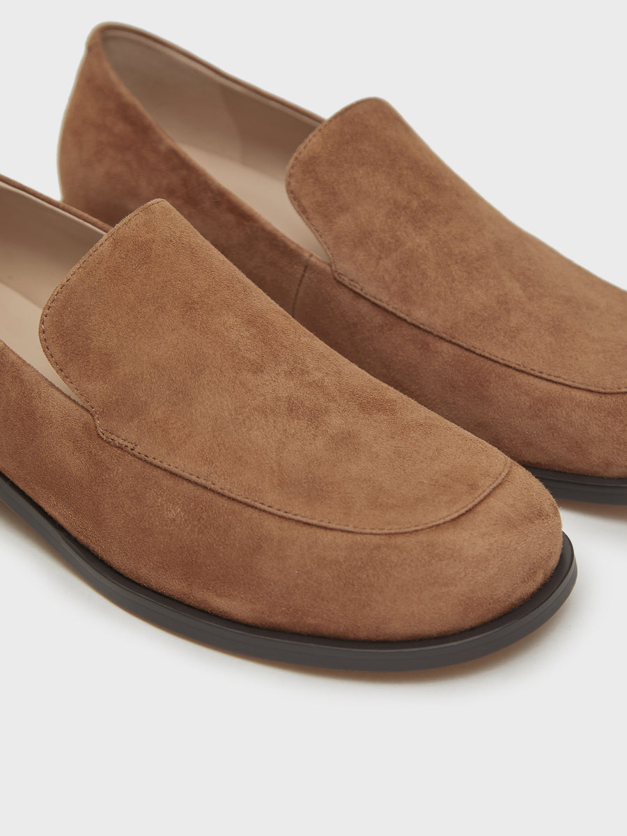 Tan Suede Loafers