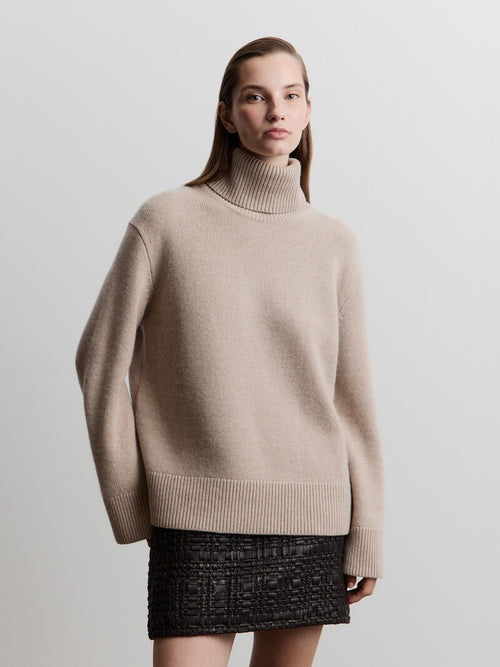 Aurora cashmere turtleneck jumper