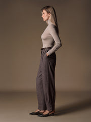 Ribbed merino turtleneck