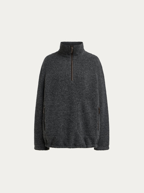 Sherpa half zip sweatshirt