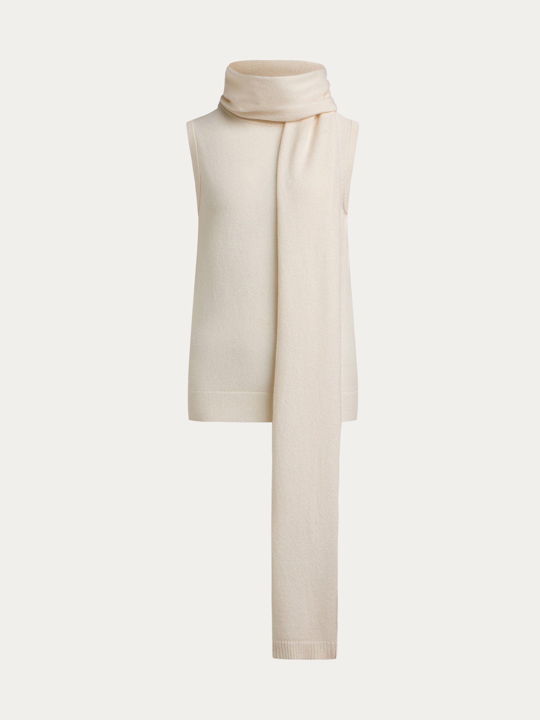 Wool-cashmere scarf top