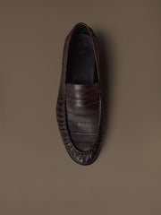 Eel skin loafers
