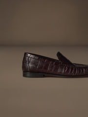 Eel skin loafers
