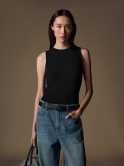 Viscose-wool tank top