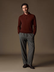 Cashmere polo jumper