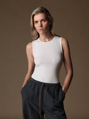Viscose-wool tank top