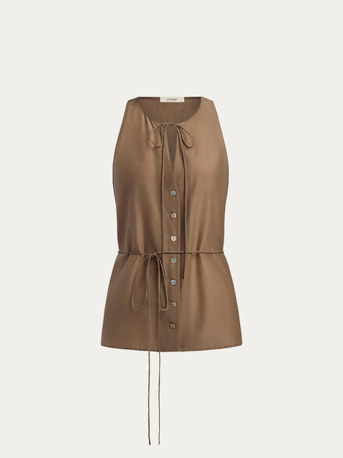 Cotton-silk top