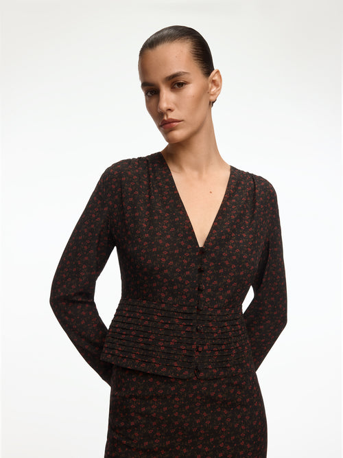 بلوزة بيلاجيا من الحرير