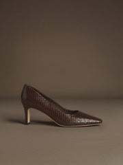 Belgravia snakeskin pumps