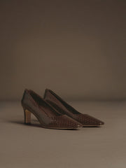 Belgravia snakeskin pumps