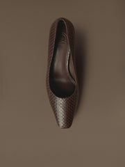 Belgravia snakeskin pumps