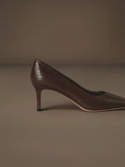 Belgravia snakeskin pumps