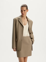 Leather blazer