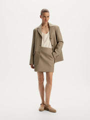 Leather blazer