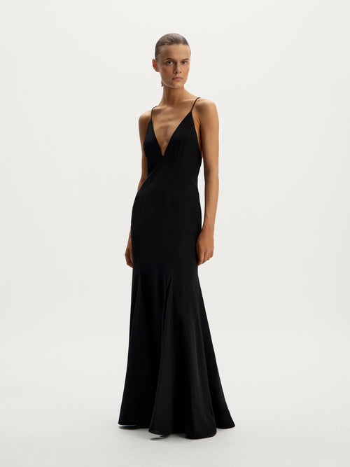 Silk chiffon dress