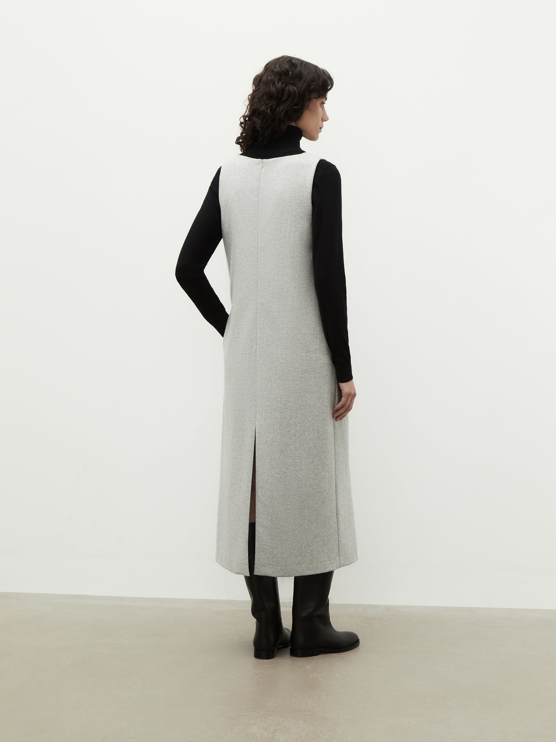 Wool-cashmere dress