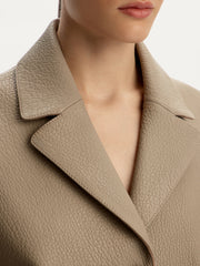 Leather blazer