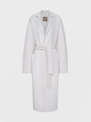Belted cashmere coat