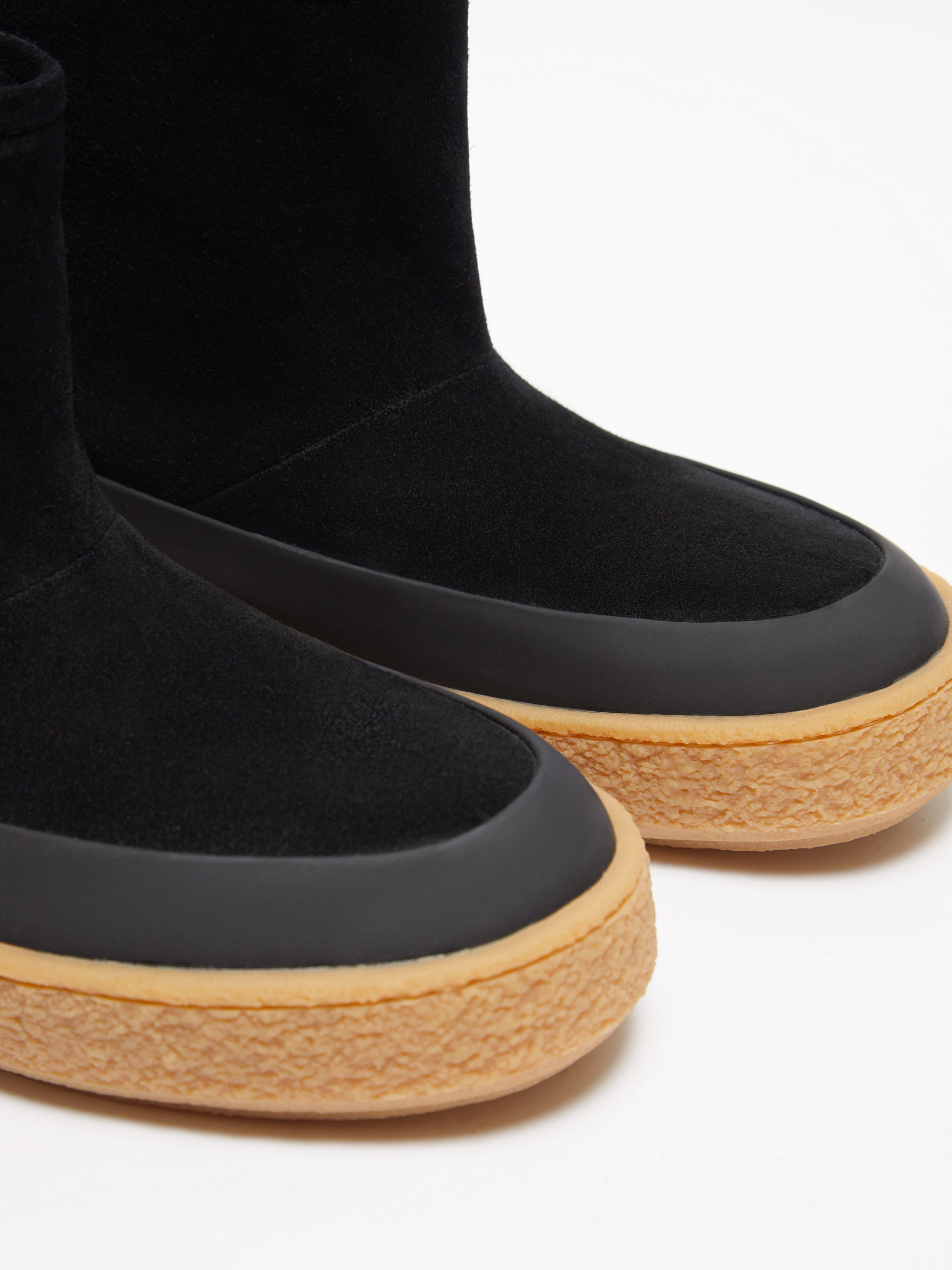 Shearling slip-on boots