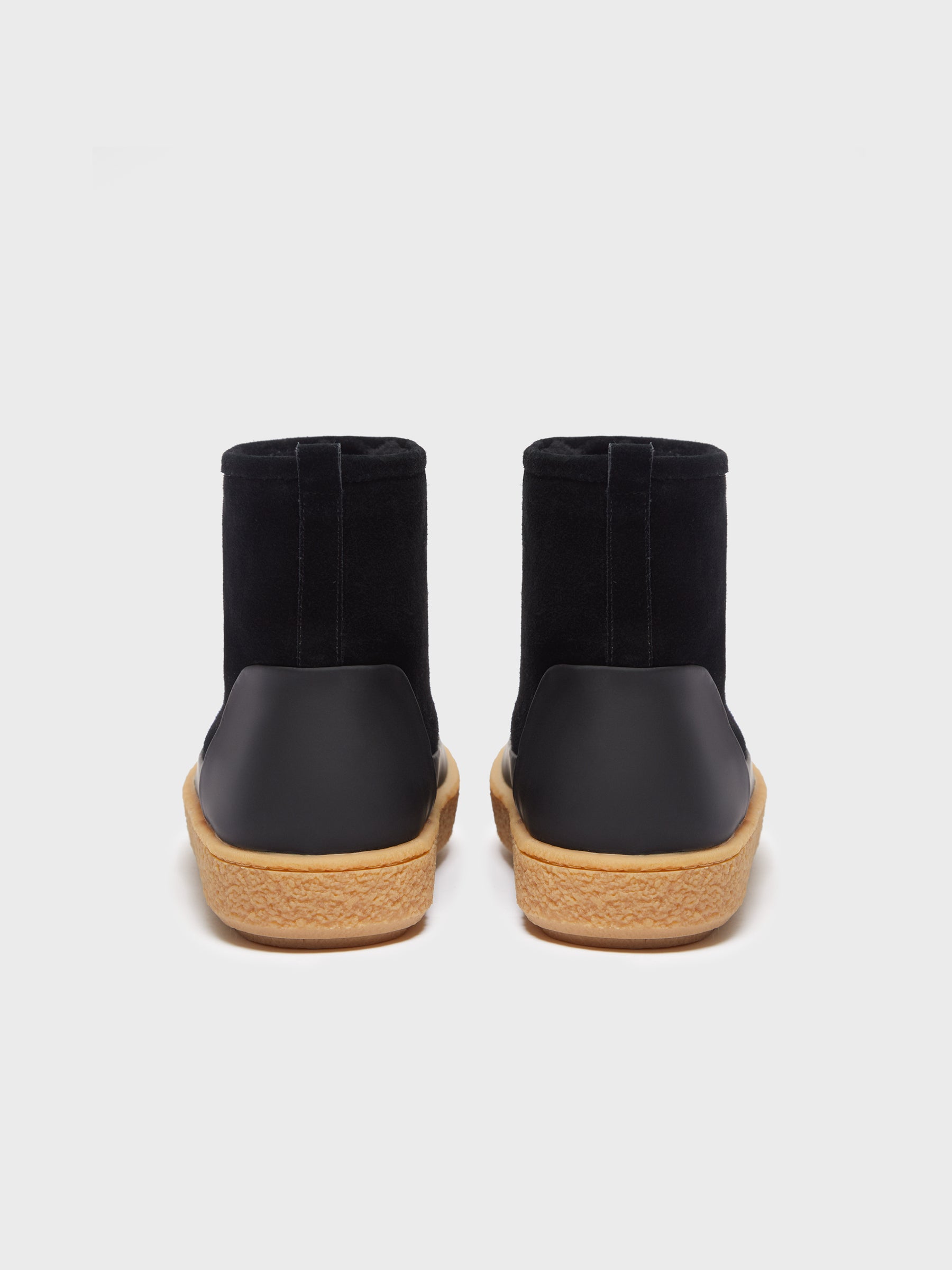 Shearling slip-on boots