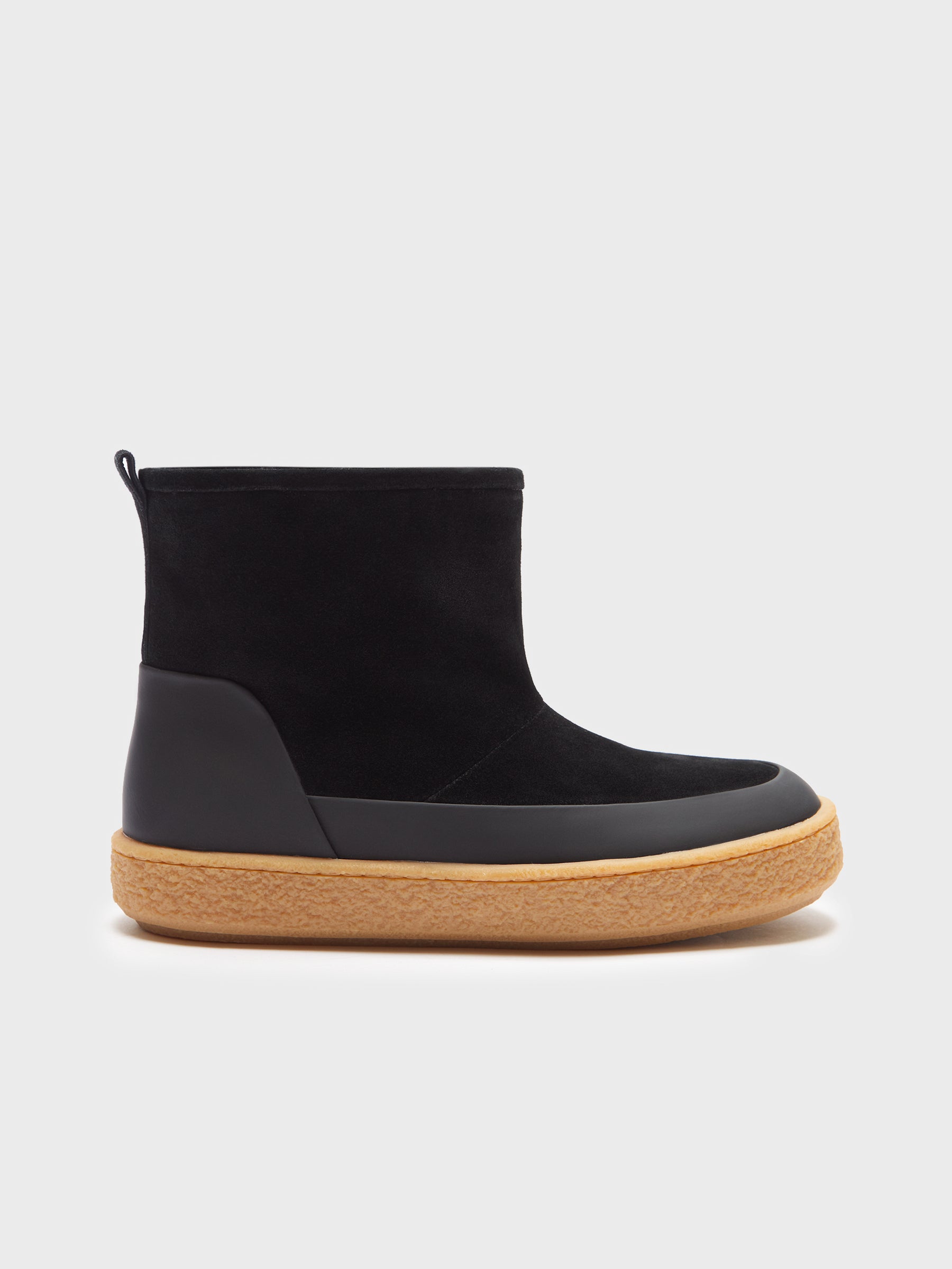 Shearling slip-on boots