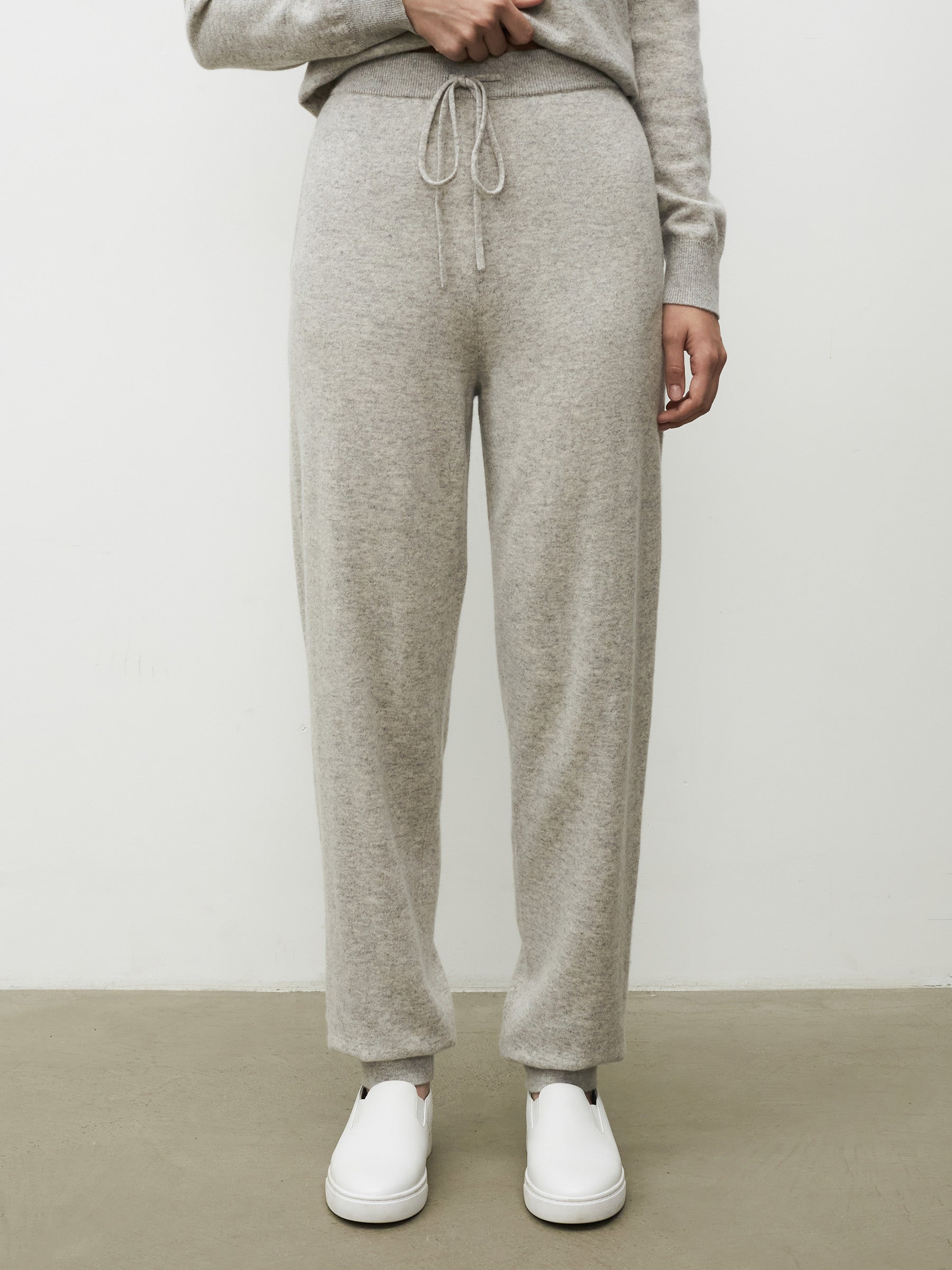 Wool-cashmere joggers