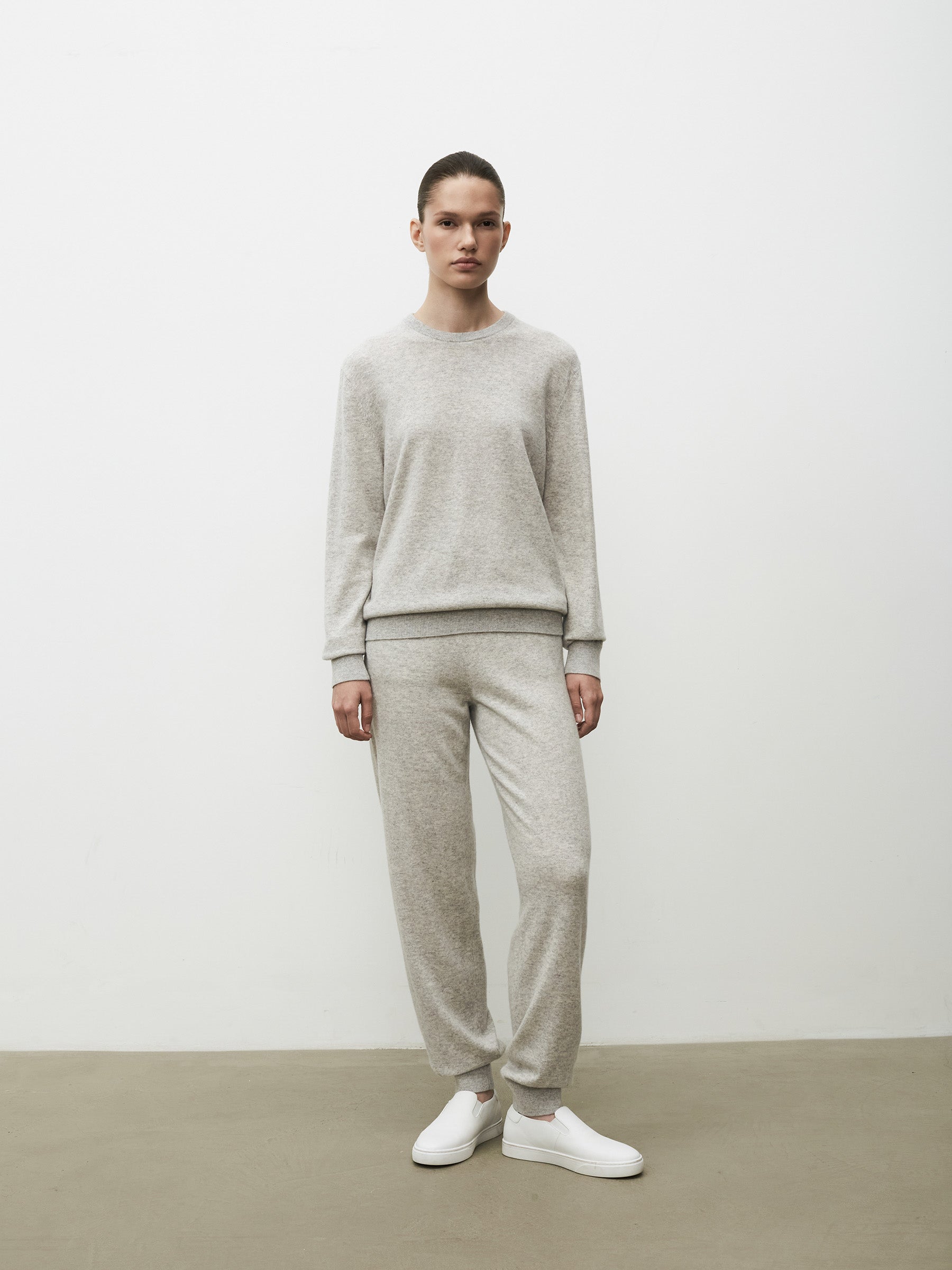 Wool-cashmere joggers