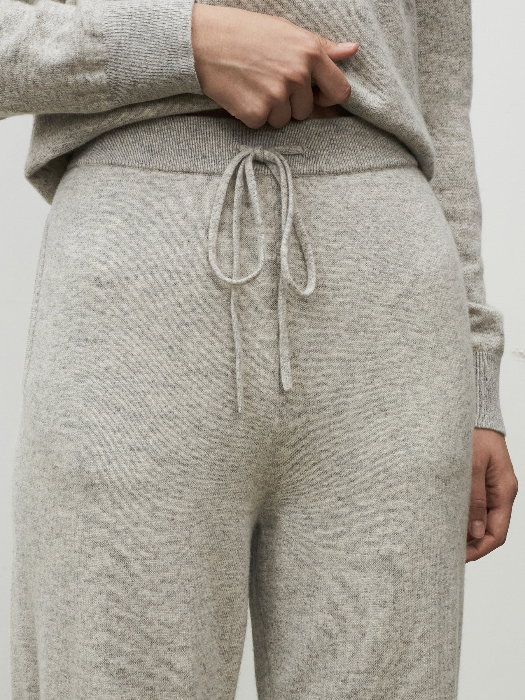 Wool-cashmere joggers