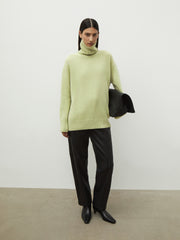 Wool-cashmere turtleneck jumper