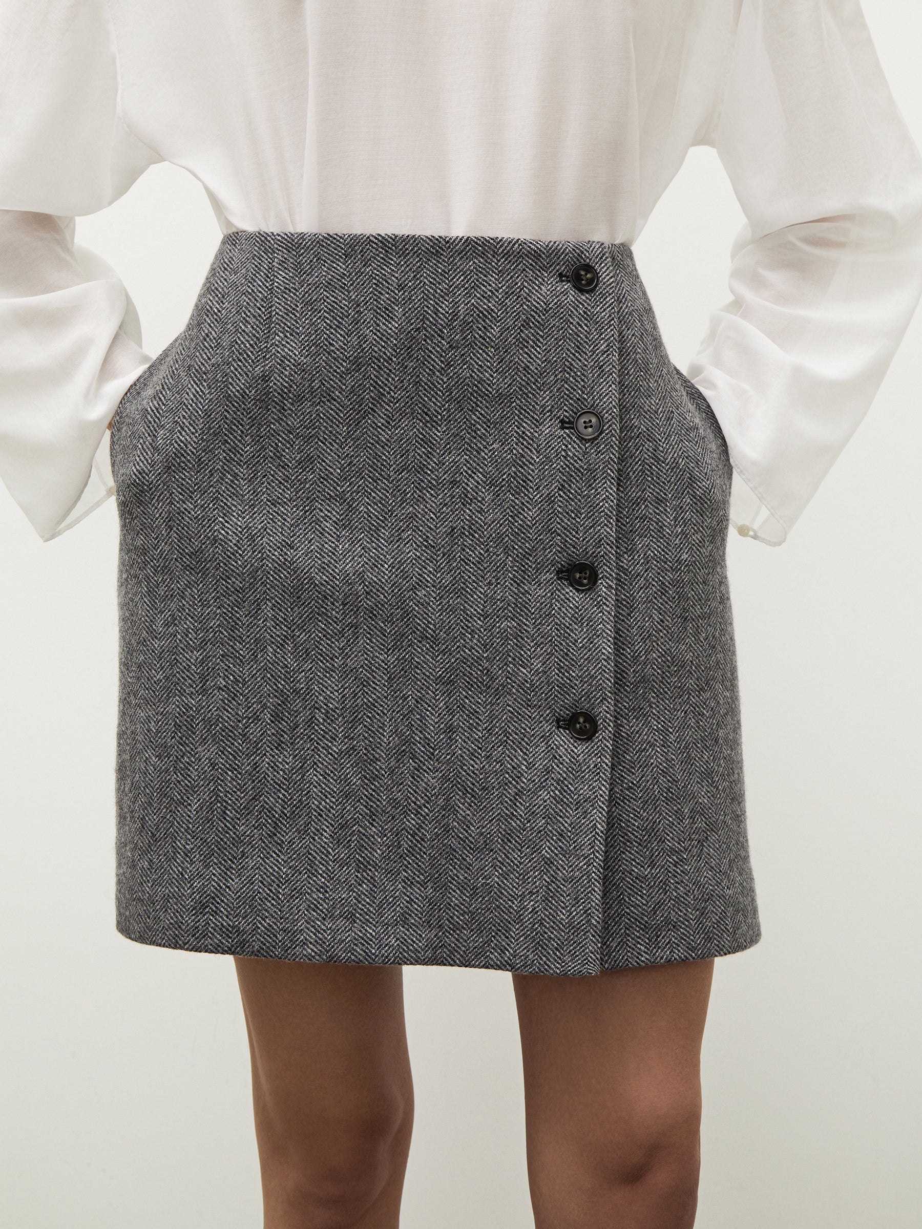 Manteco® wool mini skirt