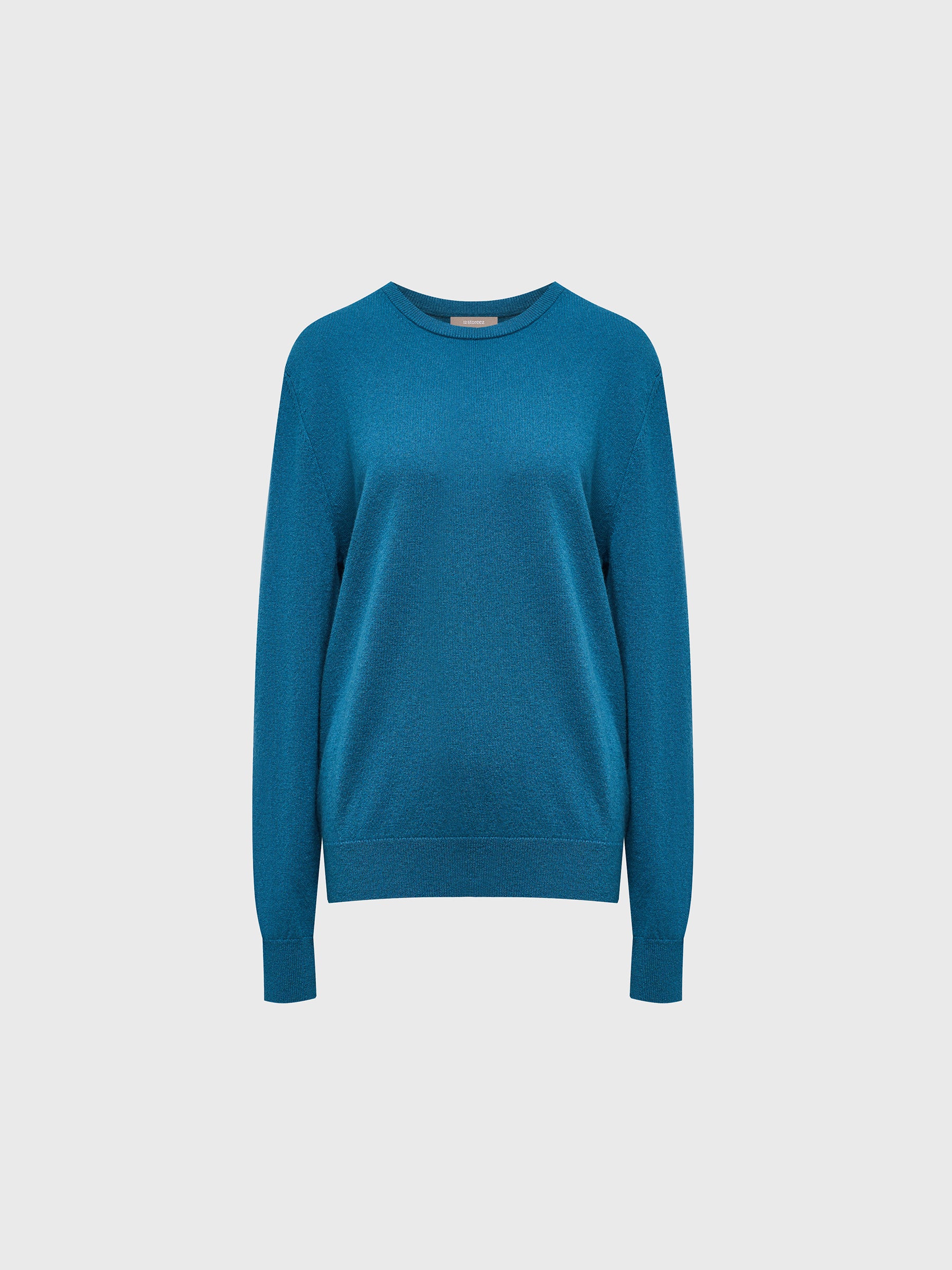 Wool-cashmere crew neck jumper