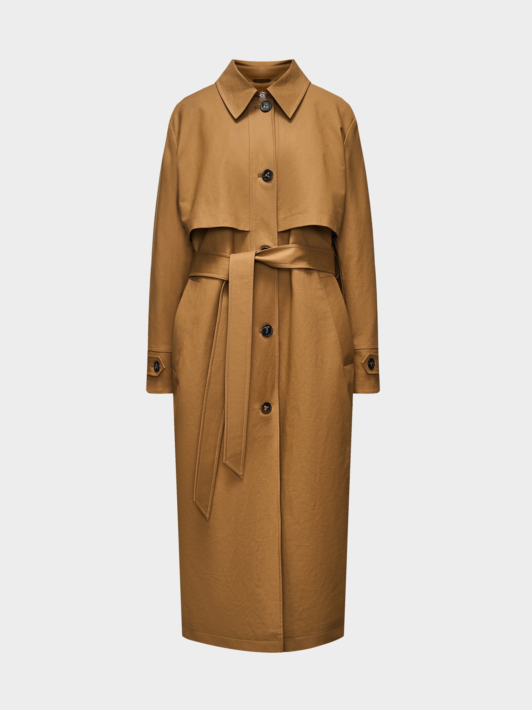 Padded trench coat
