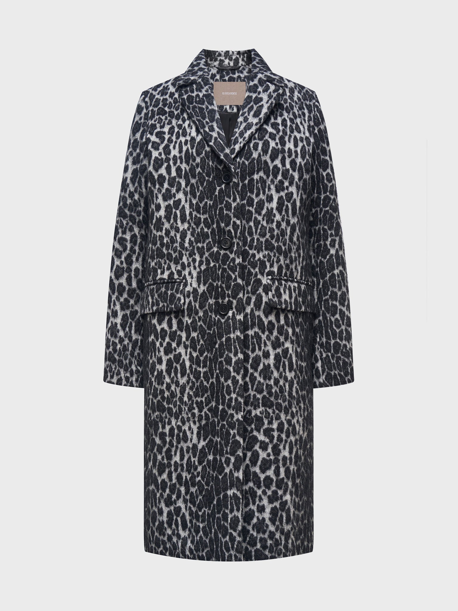 Jacquard acrylic-wool coat – 12 STOREEZ