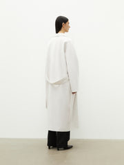 Belted cashmere coat