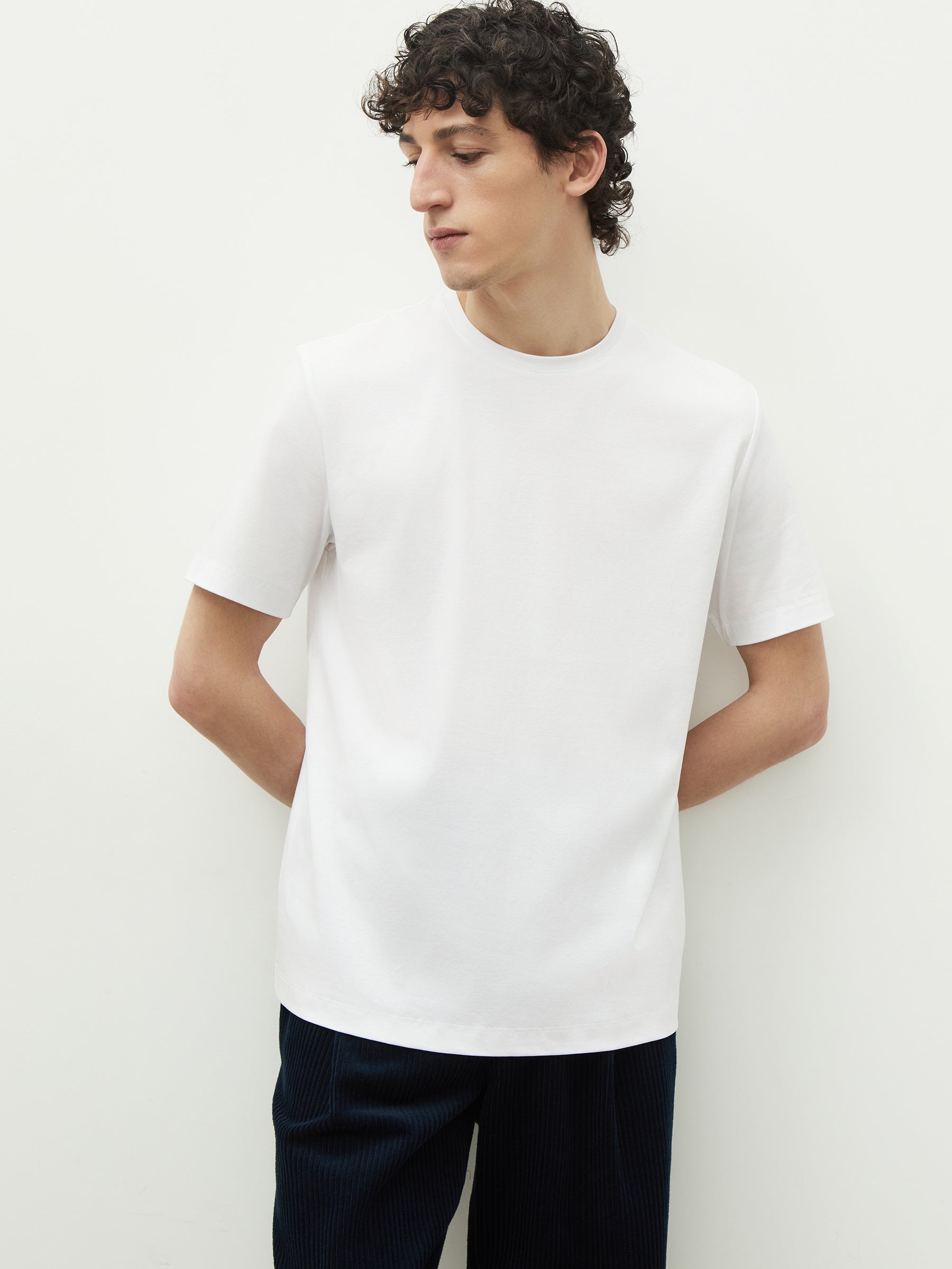 Mercerised cotton T-shirt