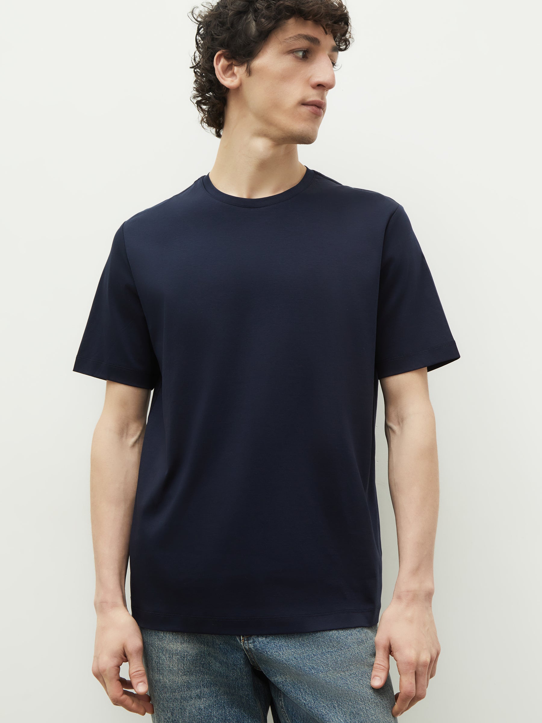 Mercerised cotton T-shirt