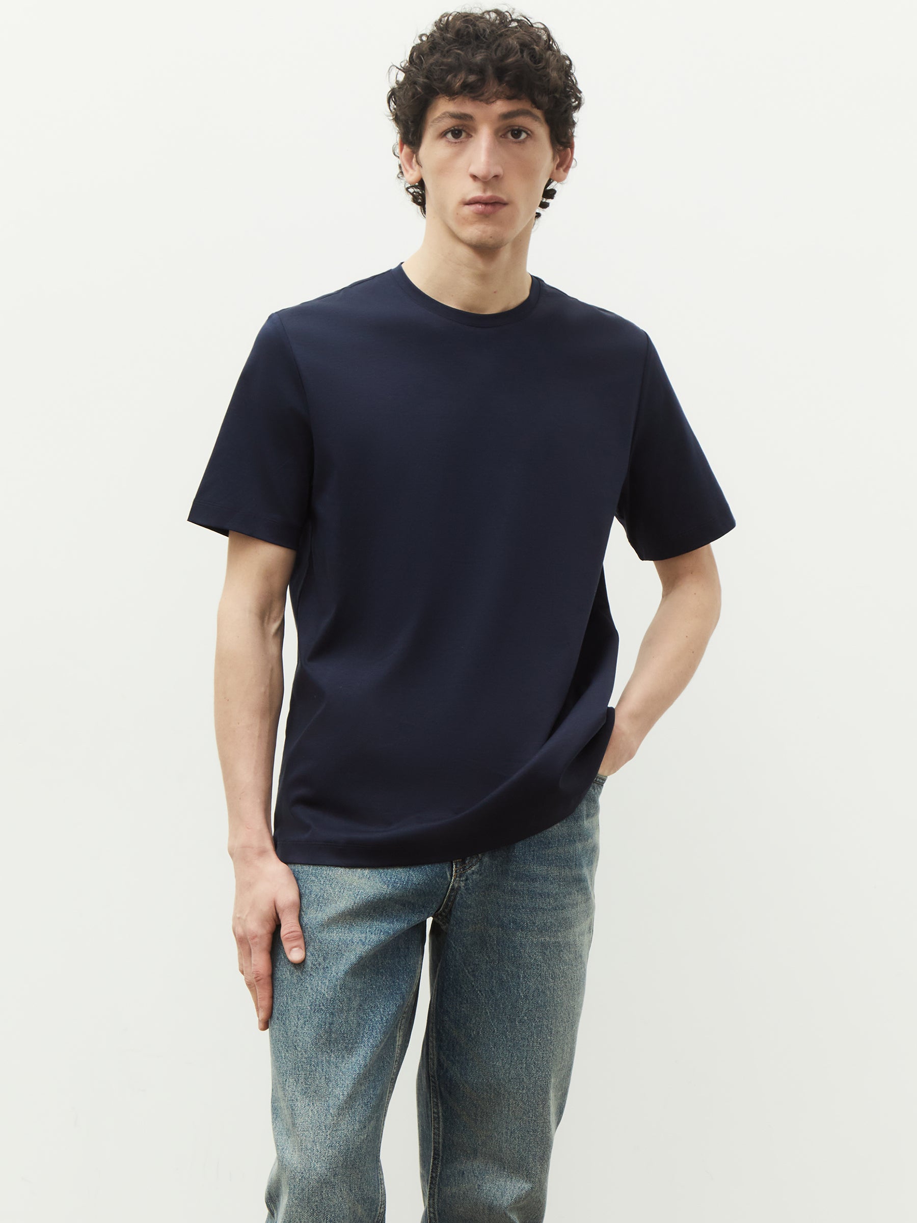 Mercerised cotton T-shirt