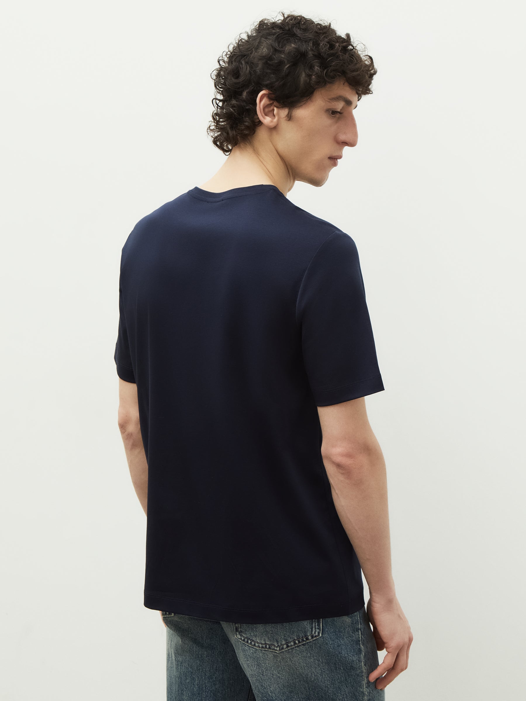 Mercerised cotton T-shirt