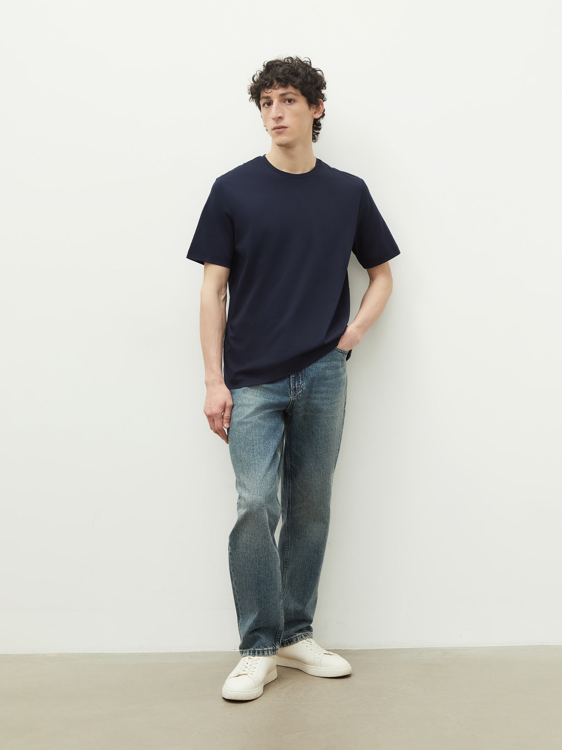 Mercerised cotton T-shirt