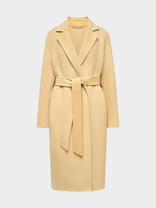 Belted wool coat