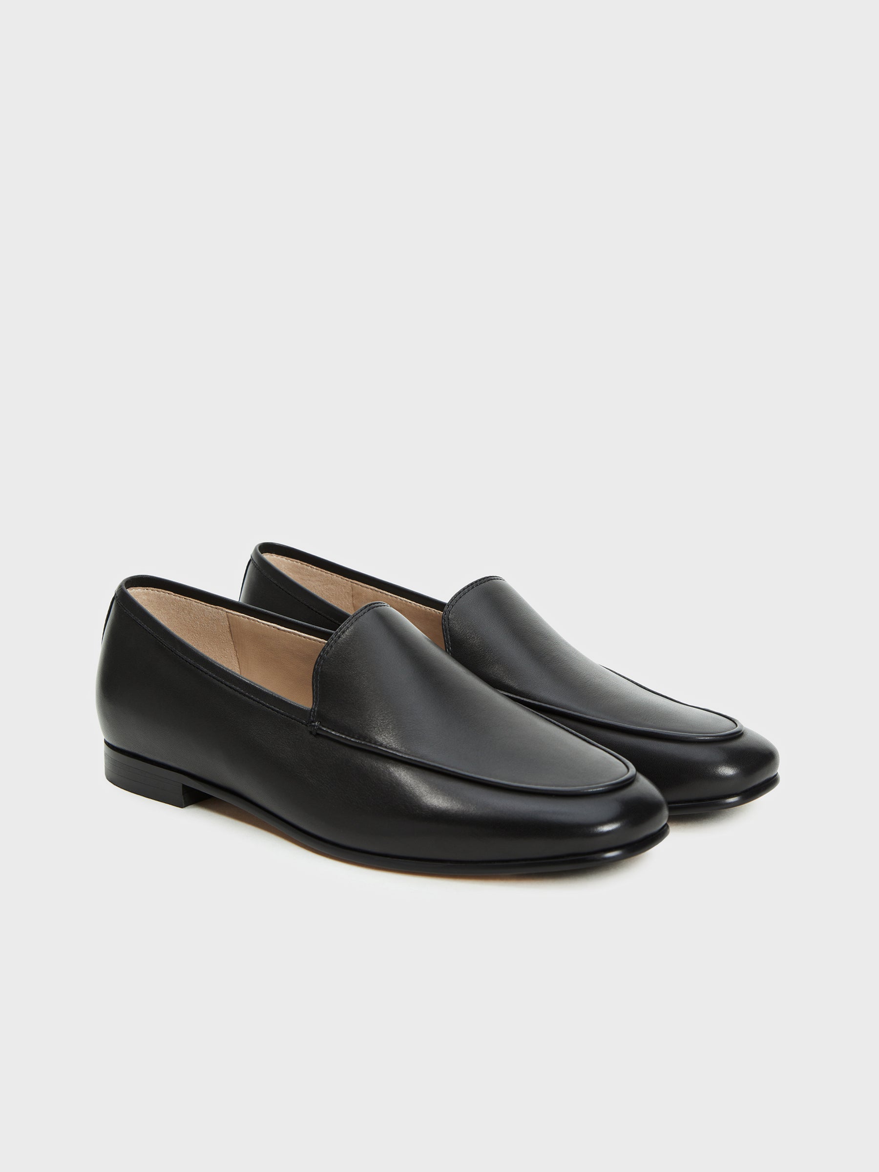 Leather loafers