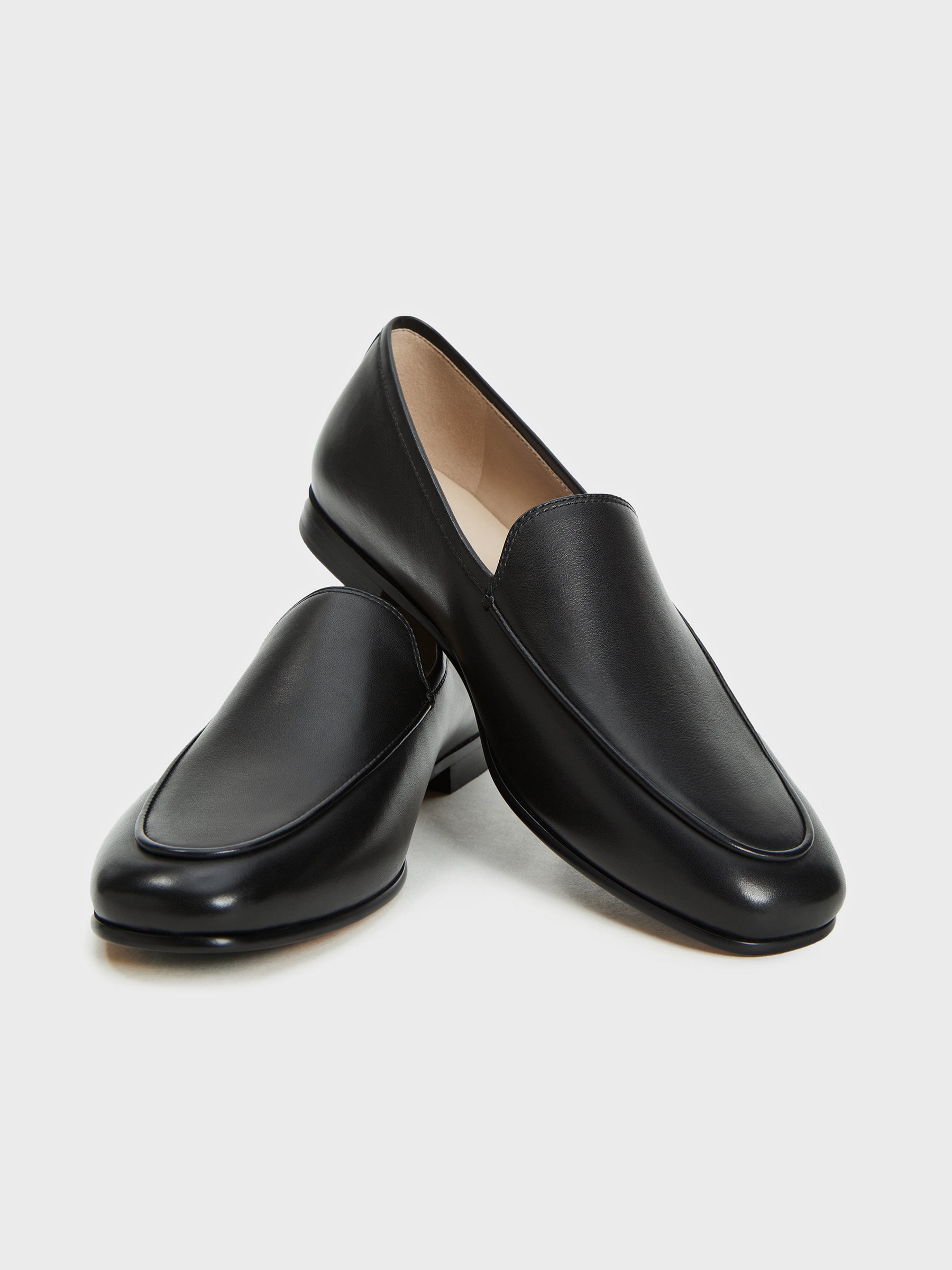 Leather loafers