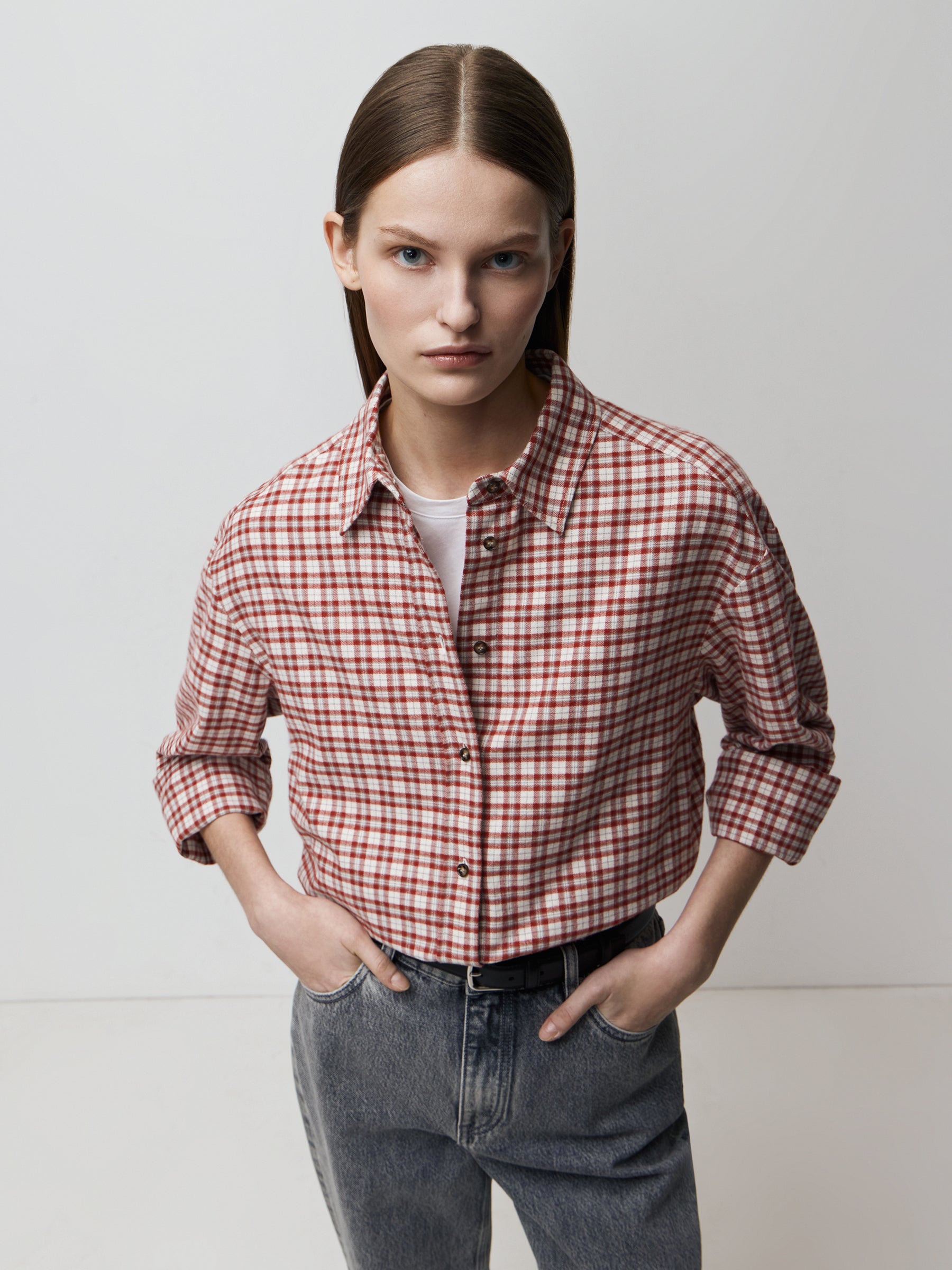 Cotton flannel shirt