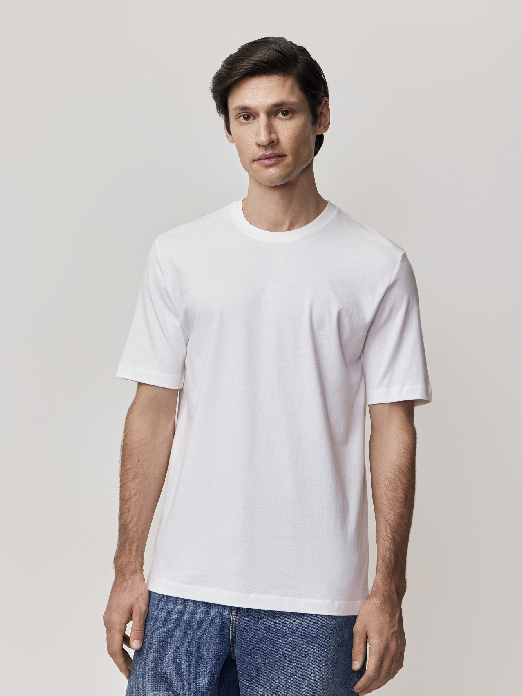 Peached cotton T-shirt