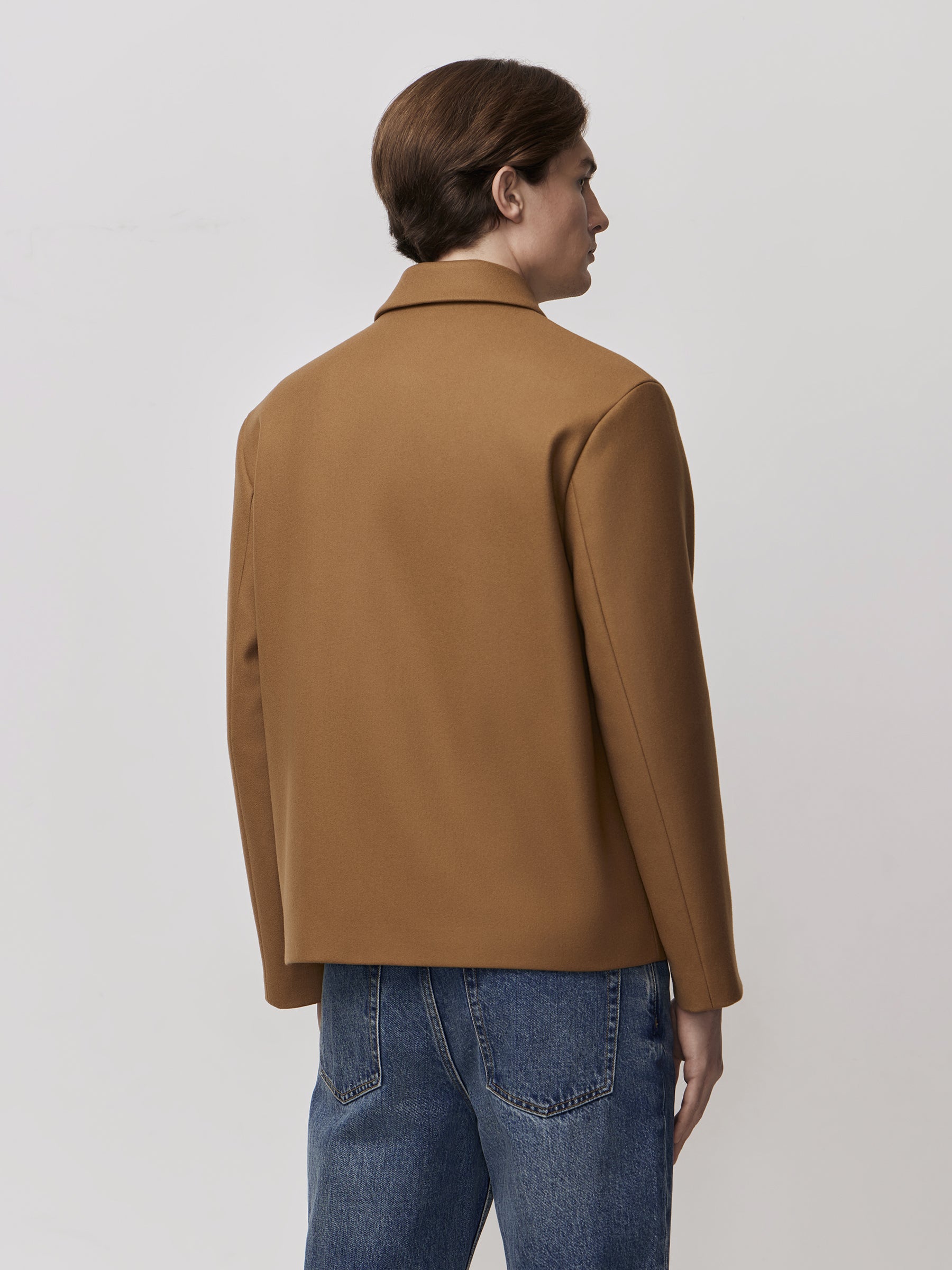 Wool-cashmere zip jacket