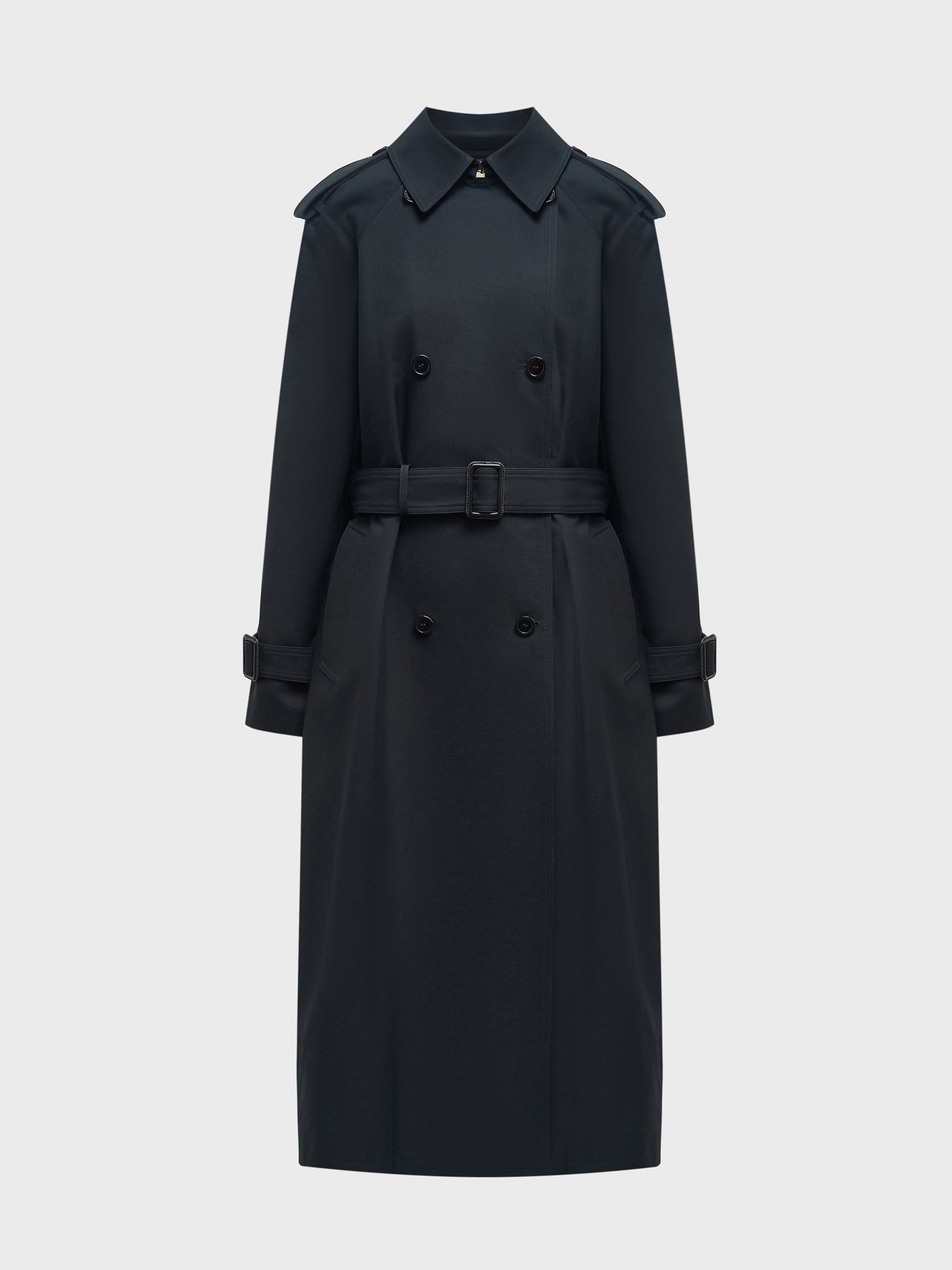 Double-breasted trench coat