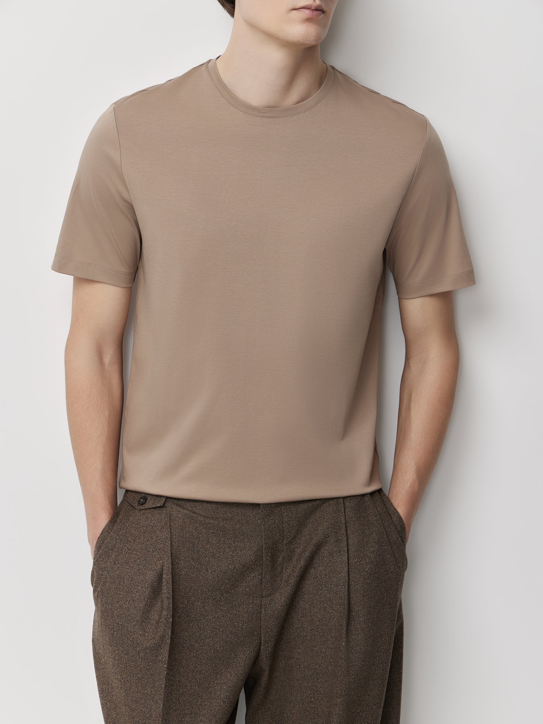 Mercerised cotton T-shirt