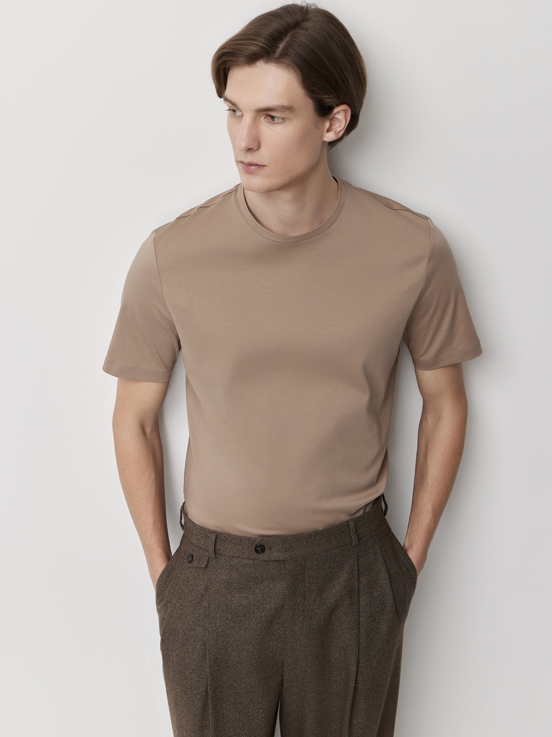 Mercerised cotton T-shirt