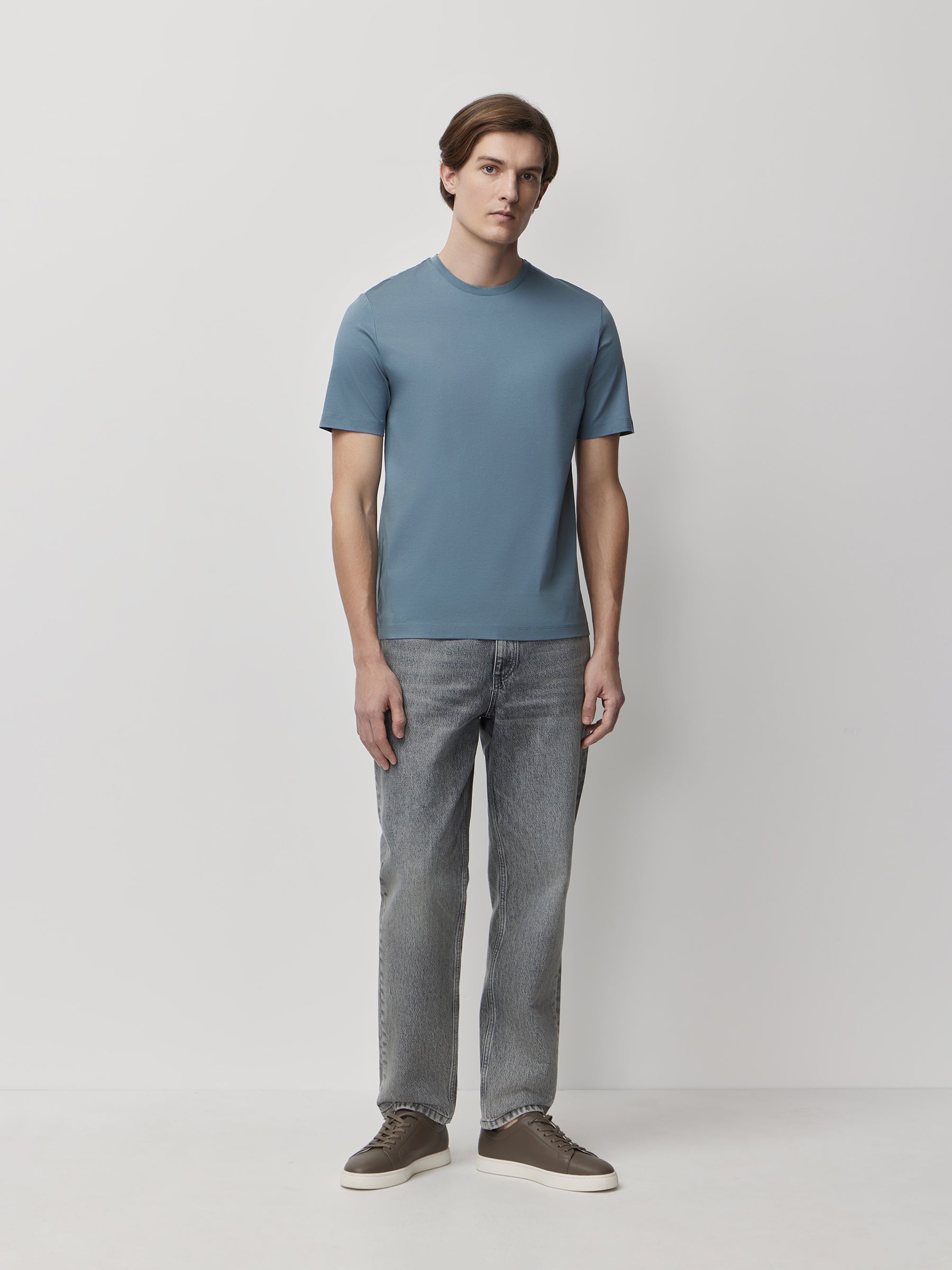 Mercerised cotton T-shirt