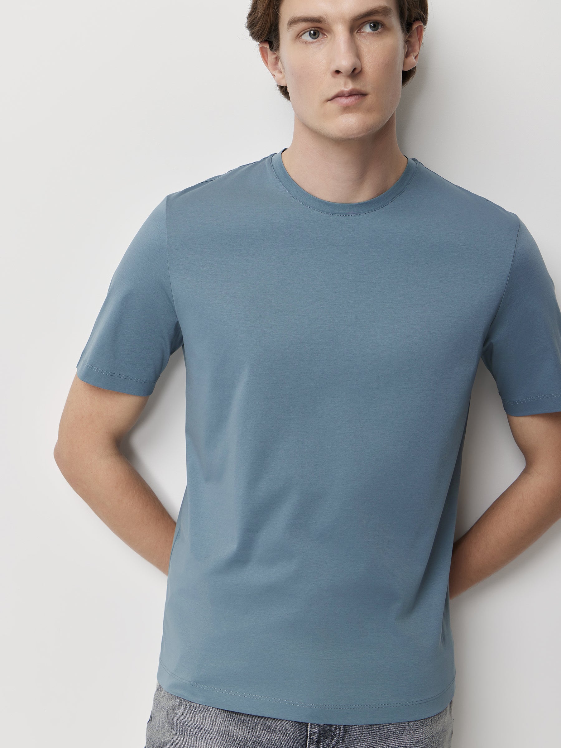 Mercerised cotton T-shirt